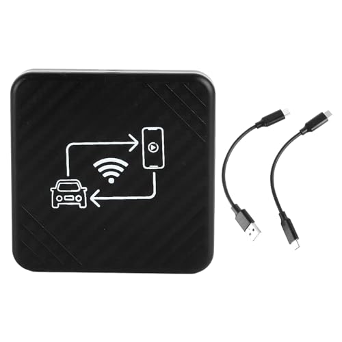 Adaptateur sans fil CarPlay et Android Auto 2 en 1 avec connexion WiFi stable pour voiture