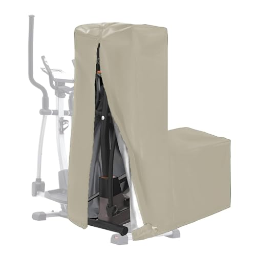 Cubierta para Máquina Elíptica Impermeable, Funda Protectora con Cremallera Antipolvo para Equipo de Ejercicio   Tela Oxford 420D para Interior y Exterior