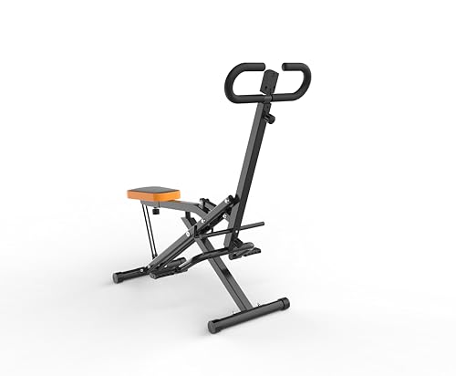 Máquina de sentadillas plegable con bandas de resistencia digital miniatura 7