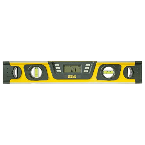 Image of STANLEY 0-42-063 40 cm Digital Angle Level with 0.2 Digital Accuracy & Easy-to-Read LCD Screen, 1 Year Warranty, YELLOW & BLACK