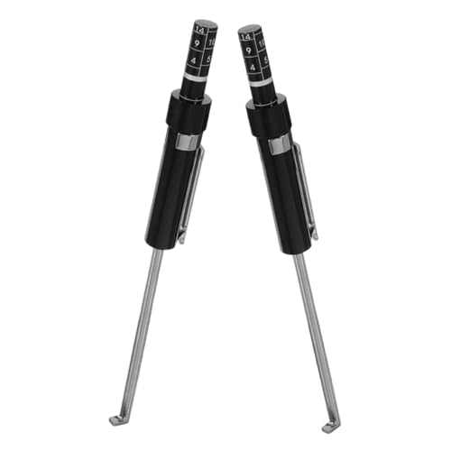 SOLUSTRE 2pcs Brake Pad Measuring Tool Brake Pad Thickness Gauge for Accurate Wear Assessment Versatile Automotive Detection Tool