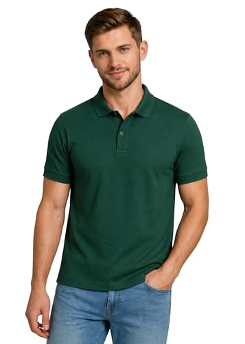 Image of INKKR Men's Polo Neck Half Sleeve Solid T-Shirts