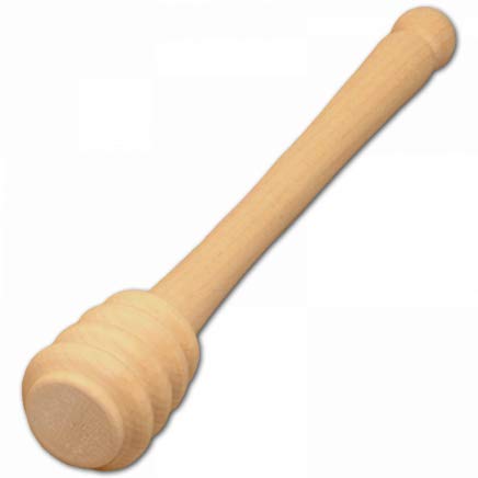 Hofmeister Holzwaren 50x Honigheber aus Holz, 16 cm, sauberes Dosieren von Honig & Sirup ohne Kleckern, geschmacksneutraler Honig-Löffel, Honigspirale aus heimischem Ahorn-Holz