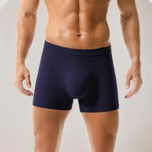 Men's Performance Boxer Briefs Moisture Wicking Breathable Cotton Underwear