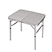 Przenośny stół kempingowy, składane stoliki boczne z aluminiowym blatem, lekkie biurko do jadalni, łatwe przechowywanie, regulowane wysokości, do grillowania na świeżym powietrzu, biała stopa 2