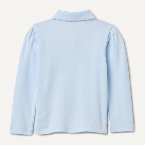 Image of Amazon Essentials Girls and Toddlers' Uniform Pique Long Sleeve Polo Shirt