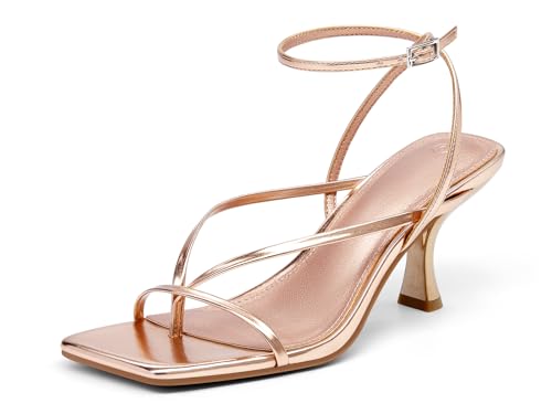 PiePieBuy Womens Lace Up Heeled Sandals Square Flip Flop High Heels Strappy Party Shoes