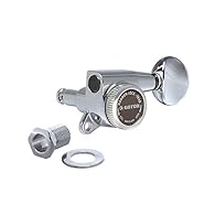 Featuring a locking mechanism to clamp and lock string into the tuner for improved tuning Includes mounting screws and headstock bushes (ferrules)