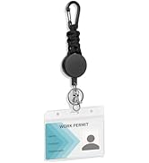 Vicloon Porta Badge, 1 Pezzi Set Retrattile Bobina Clip, Porta Badge Per Carta D'identità, Badge - Foto 11