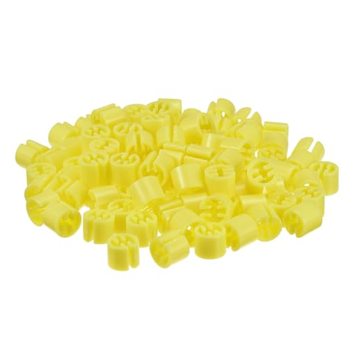 Marcadores para colgar ropa uxcell de 150 unidades en color amarillo