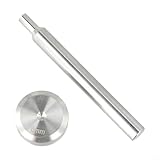 Doppelkappen-Nietwerkzeug-Set für Leder, Stahlnietenstanzer, Handwerkzeug mit 6 mm, 8 mm, 10 mm Öffnungen, Nietensatz für einzelne Doppelkappe (6 mm)