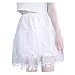Planet Tassel Bloomers con estrellas brillantes, medio deslizamiento, con cubierta de encaje, pantalones de calabaza kawaii, leggings para niñas, Blanco, M-L