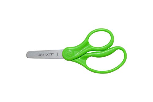 Westcott 13140 Right- and Left-Handed Scissors, Kids' Scissors, Ages 4-8, 5-Inch Blunt Tip, Assorted, 12 Pack 4 31OqanjXgsL