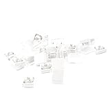 25 Pcs Tact Tactile Pushbutton Switch Caps Keycaps Covers White Clear