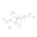 25 Pcs Tact Tactile Pushbutton Switch Caps Keycaps Covers White Clear