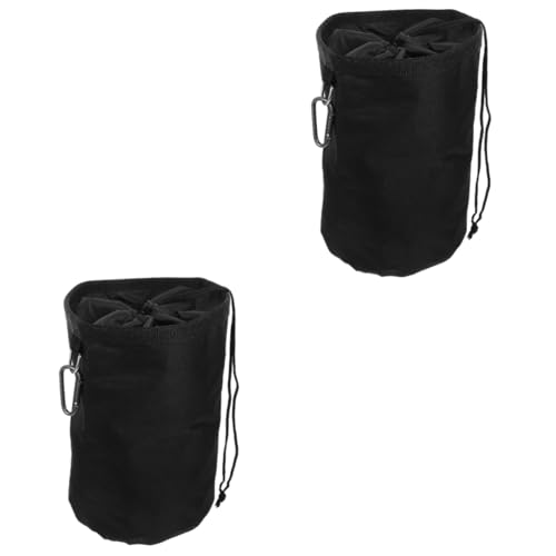 Amosfun 2pcs Multi-Functional Hanging Clothesline Peg Organiser with Sturdy Hook for Efficient Home Storage Solutions