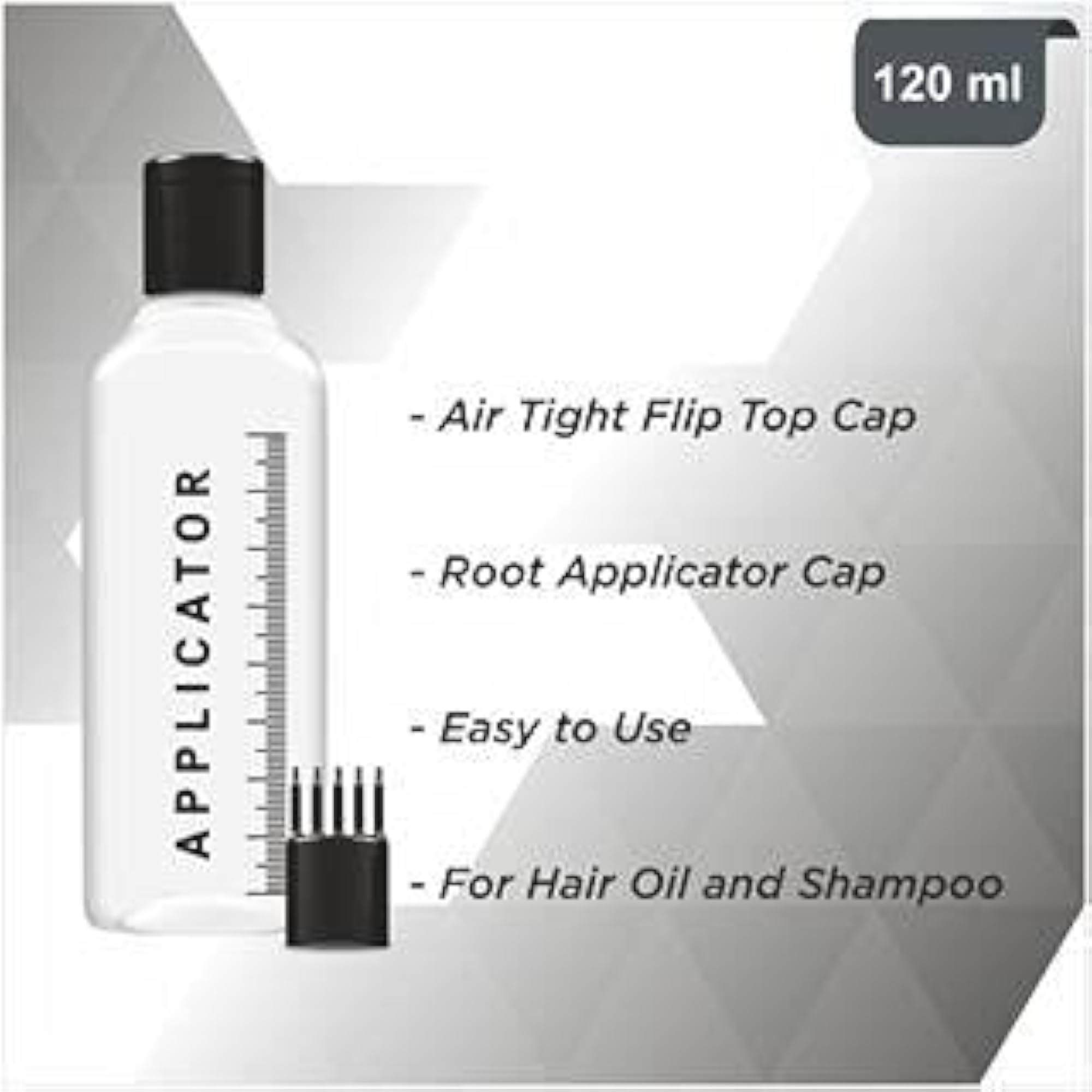 Hair Root Applicator Bottle with Comb Cap, 120 ml for Hair Oil & Shampoo