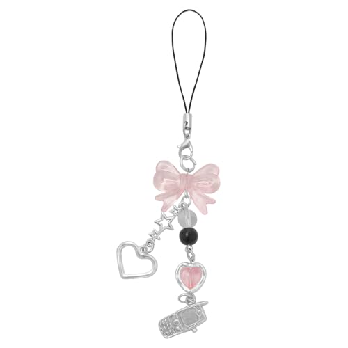 Homvog 1-4PCS Cute Phone Charms Aesthetic Y2K Cell Phone Charms Strap Strawberry Butterfly Star...