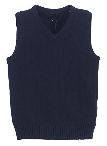 Gioberti Boy's V-Neck 100% Cotton Knitted Pullover Sweater Vest