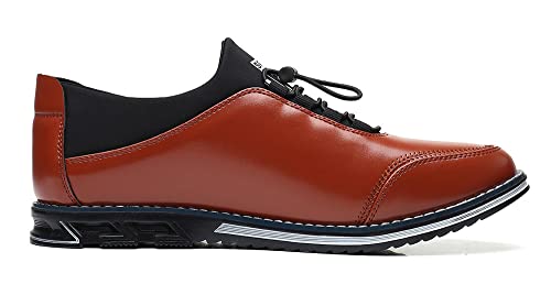 Santimon Mens Casual Leather Drawstring Slip-On Sneakers Business Formal Walking Comfort Driving Lofers Classic Moccasin Shoes4