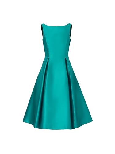 Image of Adrianna Papell Womens Sleeveless Tea Length Dress Exotic Jade 6