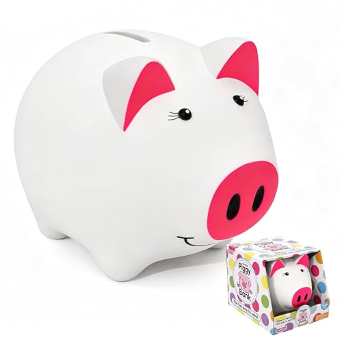 Image of Piggy Bank for Kids, Piggy Bank for Boys, Glow in the Dark | Glow in the Dark Plastic Piggy Bank, Coin Bank Suitable for Boys and Girls