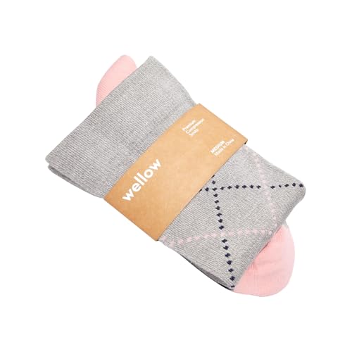 Image of Wellow Knee High Compression Socks for Men & Women - Made with Viscose from Bamboo, Swelling & Pregnancy Support