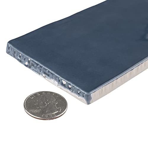 SomerTile Castillo Denim 3" x 6" Ceramic Subway Wall Tile - Image 4