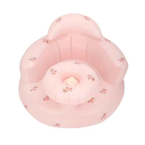 Inflatable Baby Seat with Tray, Baby Sofa Chair with Back Support, BPA Free PVC Infant Floor Seat, Anti Slip Base, Portable Air Filled Baby Chair for 3-36 Months Feeding & Sitting Training Travel-image-32