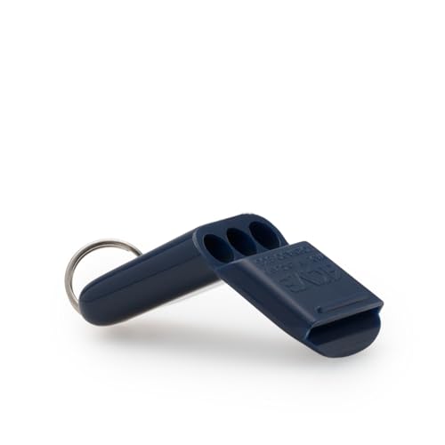 Genuine ACME Professional Quality BPA Free Plastic No. 635 Tornado AIRFAST Whistle, medium sized, High-pitch, pealess, 117 dBA, Designed and Made in The UK. Blue