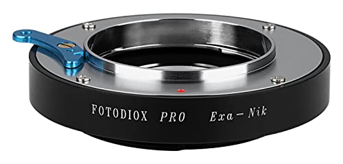 Image of Fotodiox PRO Lens Adapter Compatible with Exakta (Inner Bayonet) Lenses on Nikon F-Mount Cameras, Black