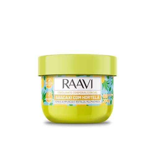 Raavi - Esfoliante Corporal e Facial Abacaxi com Hortelã 200g