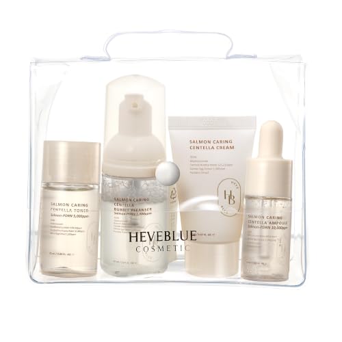 HEVEBLUE Salmon Caring Centella Special Travel Kit...