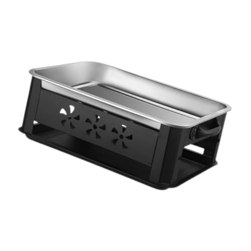 UPKOCH Bandejas De Acero Inoxidable Para Pescado A La Parrilla Recipiente Para Servir Estufa Para Parrilla Plato Versátil Bandeja Para Calentar Bufés Bandejas Para Bufés Bandeja