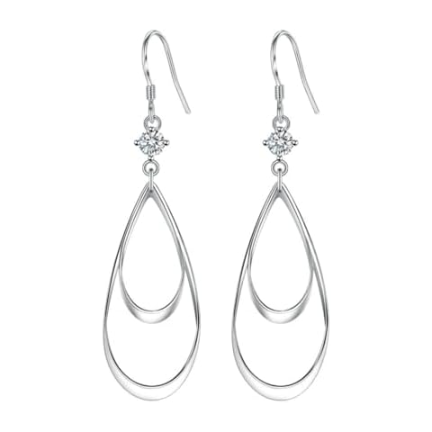 Qixiu Real Silver Earrings for Women Cover