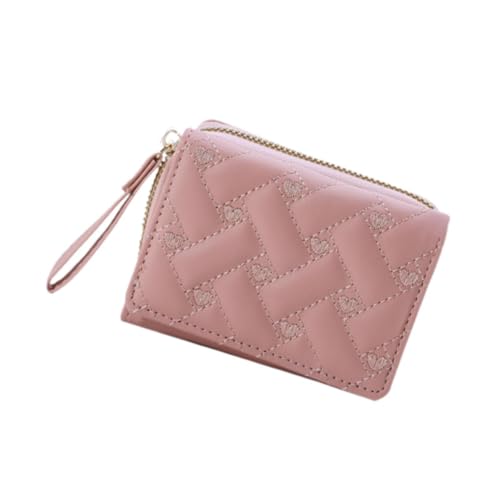 Small Wallet Embroidery Zipper Closure for Women for Street Traveling Commuting
