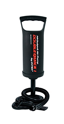 Pompe manuelle haute-sortie de camping Intex 30cm noire