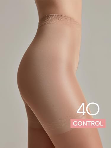 Image of Conte Body Shaping Semi Opaque Compression Tights Pantyhose Control 40 Den