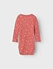 Namn det baby flicka Nbfosha Ls body sovsparkdräkt, Ljus mahogny, 50 #1