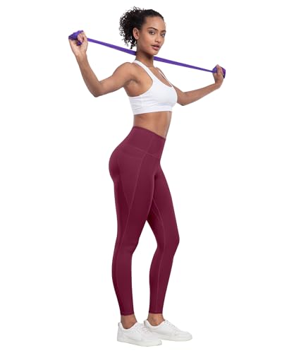 LZYVOO Leggings with Pockets for Women, 6 Packs Soft High Waisted Tummy Control Workout Yoga Pants4