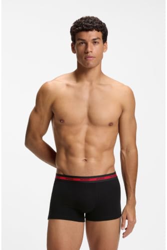 HUGO Dreierpack Boxershorts Aus Stretch-Baumwolle Mit Logo-Bund – Ansicht 2