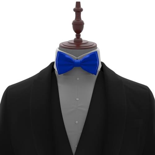 Image of Adam Young Men's Bow Ties Pre-Tied Style Formal Satin Classic Bowtie for Tuxedo Faux Silk