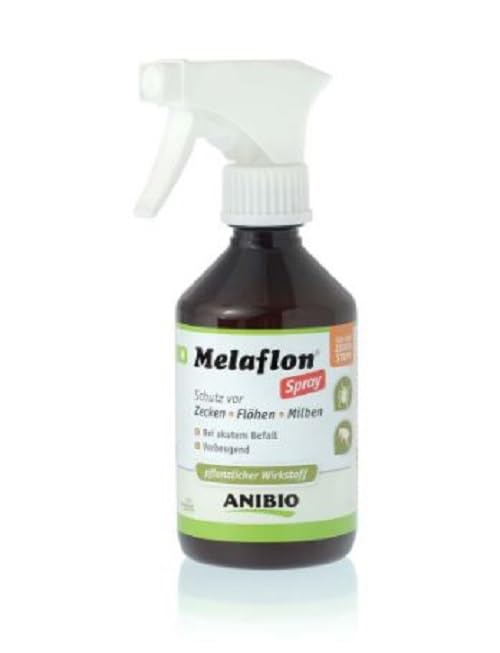 Anibio Melaflon Spray 300ml | Ungezieferbekämpfung für die direkte Anwendung auf dem Tier | auch zur Anwendung bei Jungtieren | für Hunde und Katzen