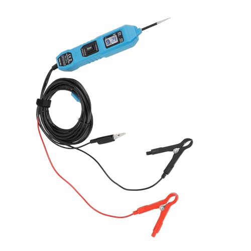 Acogedor 電気システムテスト診断ツール、4.5mケーブル高精度DC 6?24V電源回路プローブテスターが自動車トラックのフロントライトを備えた多機能