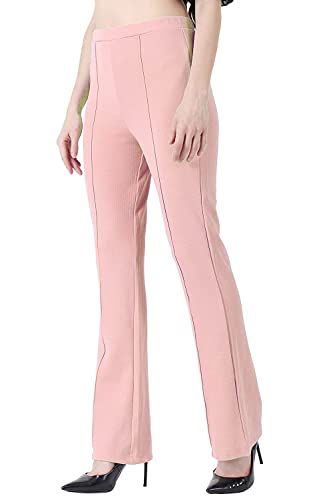 Image of Leriya Fashion Women's Yoga Dress Pants Stratchable Work Slacks Business Casual Office Straight Leg /Bootcut Elastic Waist Trouser for Women