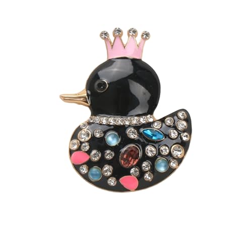 Sparkling Crystal Ducks Brooch Rhinestones Decoration Lapel Pin Lightweight Jewelry for Fashionable Occasions Wear Diamonds Broo