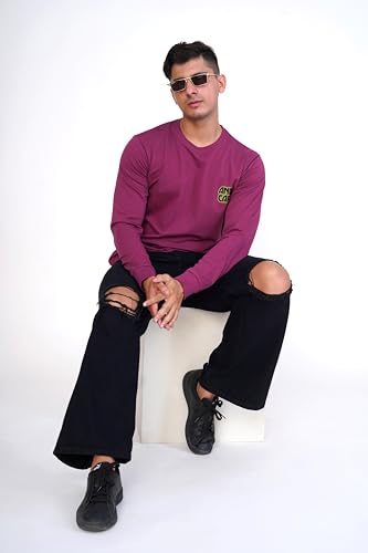 Image of Royaltail Men's Cotton Regular Fit Full Sleeves Pullover Printed Sweatshirts