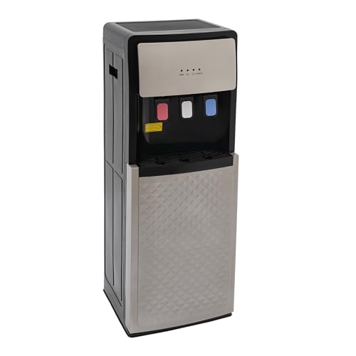 GEYOPMID Bottom Loading Water Dispenser, Freestanding Bottom Load Water Dispenser 3 Temperatures Water Dispenser Bottom Load 3 Indicator Lights Bottom Load Water Cooler for Home and Commercial Places