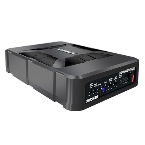 Image of KICKER 51HS8 Hideaway Compact Powered Subwoofer Enclosure with 8-Inch Subwoofer HS8