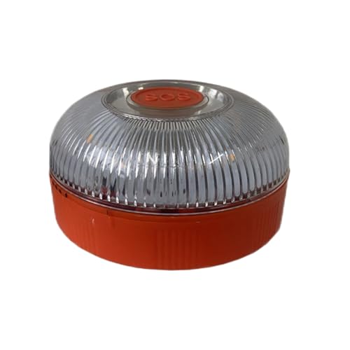 Warning Lamp, 8.5x5.2cm Portable Waterproof SOS Car Safety Flashing Light ABS Material 360 Degree Lighting Easy Use Button, Roadside Tool for All Cars